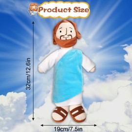 Jesus Plush 13"/34cm Jesus Plushie My Friend Jesus Stuffed Plush Doll Toys for Home Easter Decoration,Birthday Gifts for Kids Adults