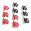 5Pair Car Battery Terminals Top Post Cable Connector Clamps Clips