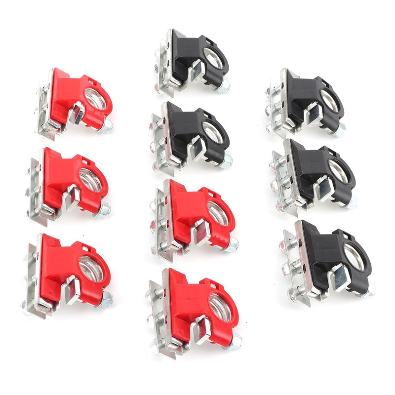 5Pair Car Battery Terminals Top Post Cable Connector Clamps Clips