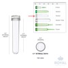 Royal Imports Floral Water Tubes with Caps – 3" Clear