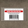 Janlaugh 50 Pcs Industrial Clear Label Protectors 10 x 6