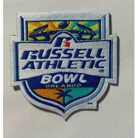 Russell bowl patch russell athletic bowl patch 2 3/16" tall sew or iron on orlando patch