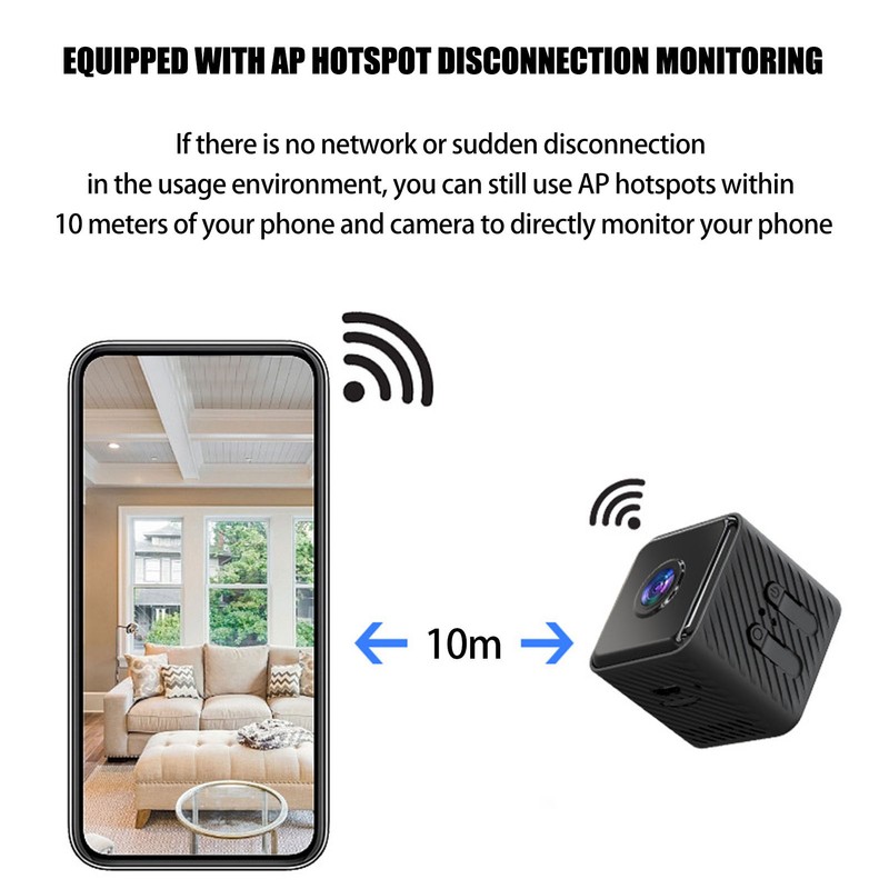 1080P WiFi Mini HD Camera Remote Security Small Camera Magnetic