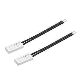 sourcing map KSD9700 Thermostat, 80℃ Normally Open Temperature Switch, N.O 5A Thermal Switch Temperature Controller 2pcs