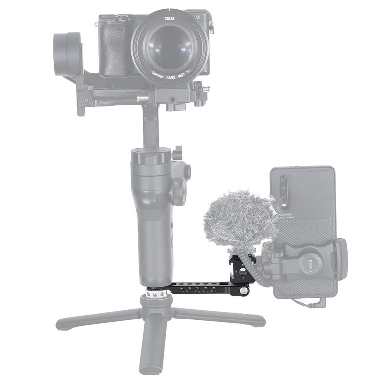 NICEYRIG Triple Cold Shoe Extension Mount with 6.35mm Screws Compatible