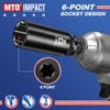 MTO 1/2" Drive 23mm Deep Impact Socket, 6 Pt. Metric