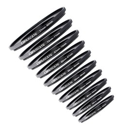 10Pcs Filter Ring Adapter Set, Lens Filter Metal Stepping Rings Compatible All Brands UV ND CPL (43-46mm,46-49mm,49-52mm,52-55mm,55-58mm,58-62mm,62-67mm,67-72mm,72-77mm,77-82mm)