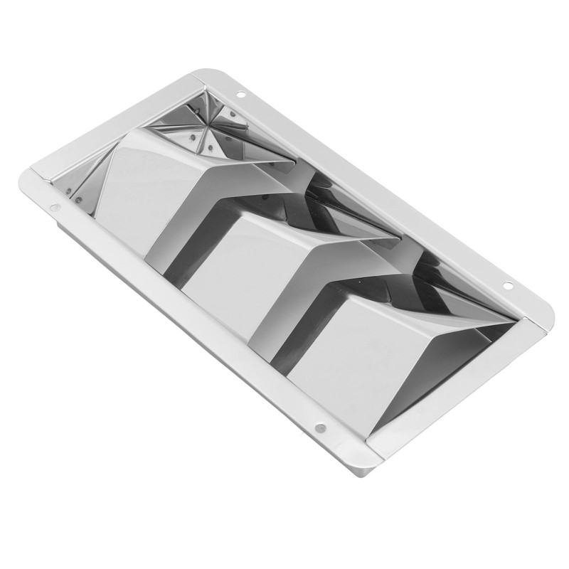 Pair Marine Air Vent Cover 3 Slots 210x110mm Rectangle Louver
