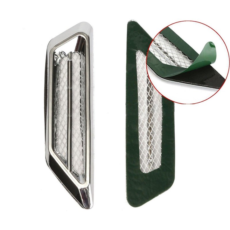 TuTuYa Car Side Mesh Vent, Universal Car Air Flow Chrome