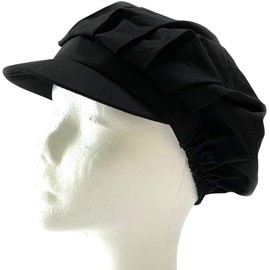 Angelicate Hygienic Hat with Brim Black Kitchen Clean Cap Hygienic Cap Kitchen Counter Unisex One Size Fits Most Choice