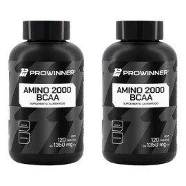 Kit 2 Piezas Amino 2000 BCAA Prowinner  Amino 2000 BCAA Supplement, 120 Tabs Each, Unflavored                                                         