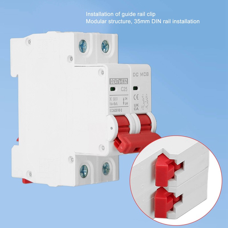 DC Circuit Breaker Overload Protection Magnetic System PV Circuit Breaker