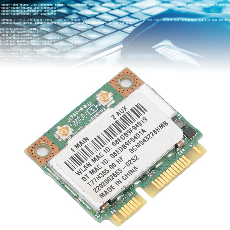 Wireless Network Card Bluetooth 4.0 Adapter BCM943228 T77H365.00 HF 300M