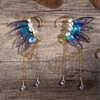 FRESHME Fairy Butterfly Elf Ear Cuffs, Handmade Dreamy Purple Wings