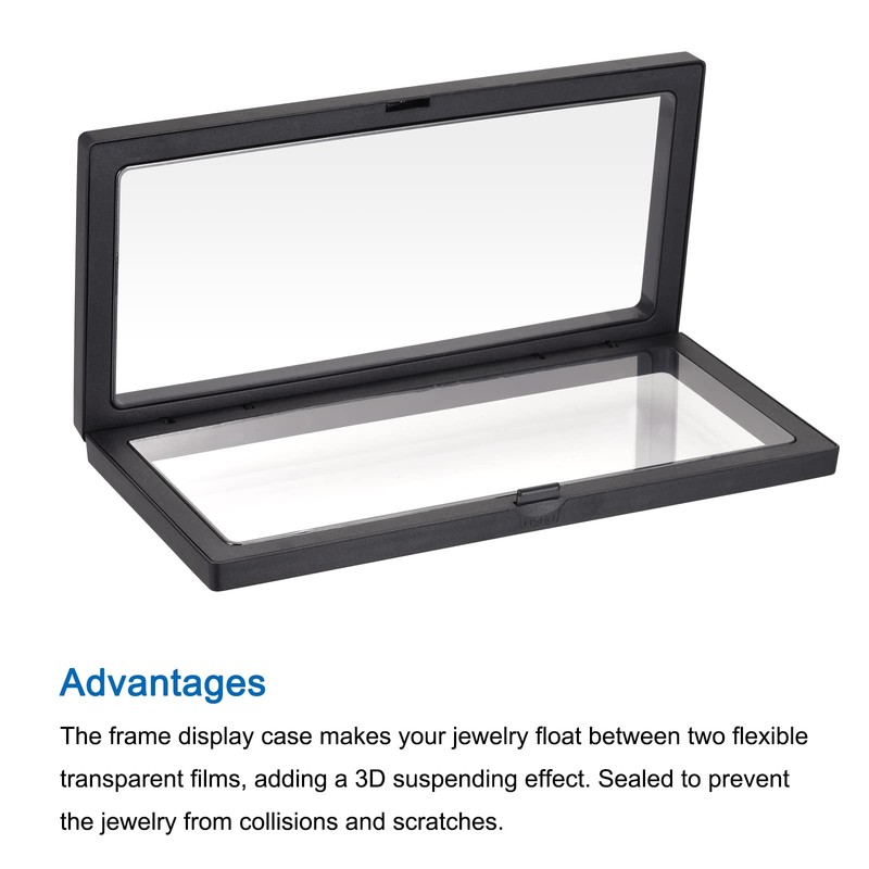 MECCANIXITY Floating Frame Display Holder Stand 3D Jewelry Display Box