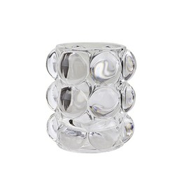 Pen Pencil Container Multi-Purpose Bubble Design Glassware Comb Makeup Brush Holder Office Desk Accessories Storage Cosmetic Tools Organizer Cup (Clear)