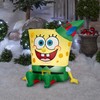 Gemmy Christmas Inflatable Spongebob in Elf Outfit, 3 ft Tall,