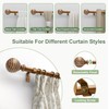 QDWIS Gold Curtain Rods for Windows 48 to 84 Inch,1''