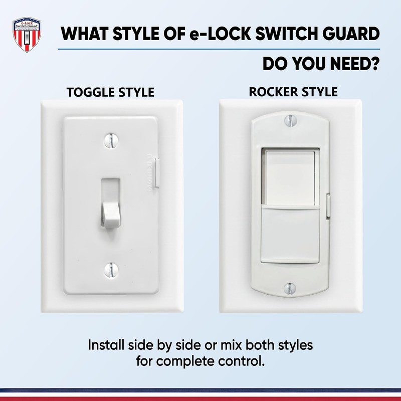 eLock Switch Guard for Toggle Switches | Child Proof Light