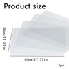 WADY 7Pcs Frosted Clear Flexible Kitchen Cutting Board,17.5 x 12