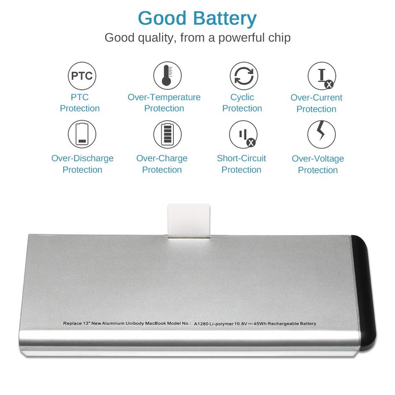 VillaCool A1280 Laptop Battery Compatible with A-pple Mac Book 13