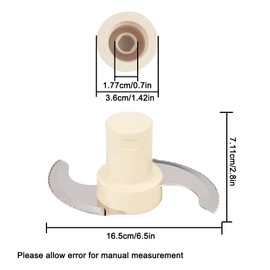 TopHomer Chopping Blade, Stainless Steel Chopping Blade for 14-Cup Food Processor, Compatible with Cuisinart Food Processor Models DFP-14, DFP-14BCHN, DFP-14BCN, DFP-14BCNY,etc.