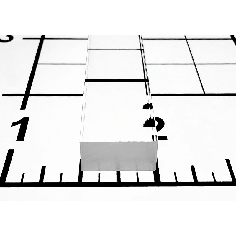 3 Pcs 1/2” x 1/4" x 12” Long Rectangular Clear