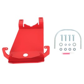KUAFU Skid Plate Differential Glide Plate Compatible with Differential Covers on Jeep Wrangler JL, Dana 44 Replacement for RS62116 Differential Skid Plate Powder Coated Red Heavy Duty Steel