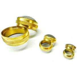Set of 3 Ultrasonic Cleaner Baskets Ball Cleaning Holder Brass & Stainless Mesh Brass Body with Non Magnetic 2", 1" and 5/8" Diameters by JTS