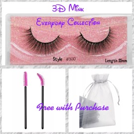 Aliya Ryan NIB Everyday 3D Luxury Faux Mink Strip False Lashes short Length 11 mm style 300