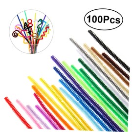 Operitacx 100Pcs Chenille Stems for Crafts Creative Present Decoration Birthday Party Favors Fun Craft Material for Imaginative Play and Learning