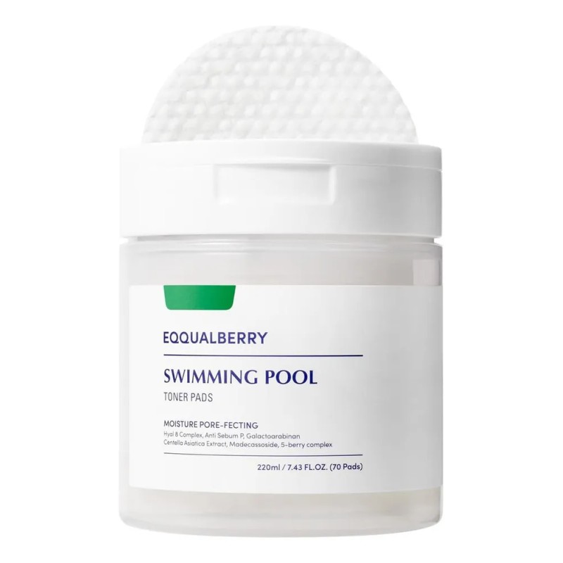 Eqqualberry Tónico Facial Almohadillas K Beauty 70 Piezas Piel Sensible