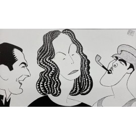 Al Hirschfeld "The Single Standard -Greta Garbo '29" CUSTOM FRAMED ART Hollywood