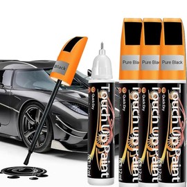 Reparador Arañazos Coche，Pintura para retocar, Kit de Reparación de Pintura de Coche - 12ml, Paquete de 4 - Bolígrafo de Pintura para Coche Dos en Uno