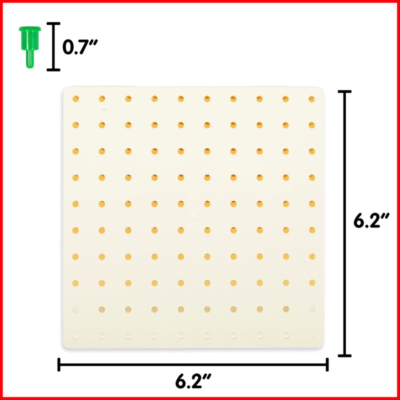 edxeducation Pegs and Peg Board Set | 1,000 Pegs and