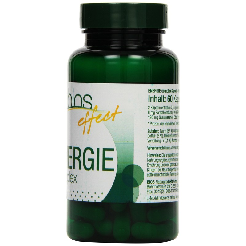 Bios Effect Energy Complex, 60 Capsules, Pack of 1 (1