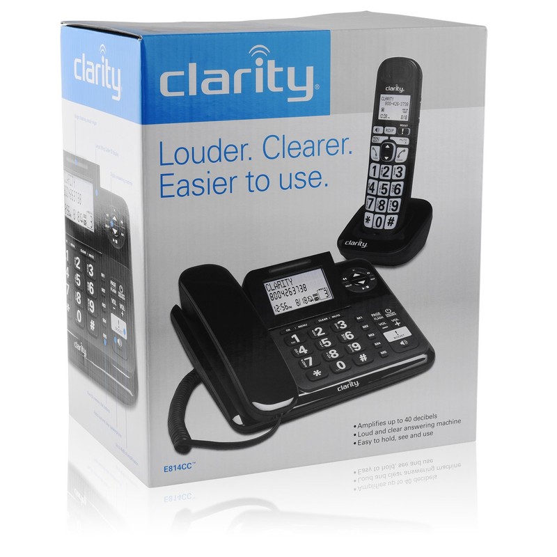 Clarity E814CC Amplified Corded Hearing impaired Phones for Elderly (E814CC