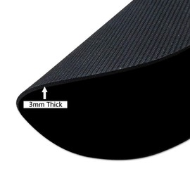 Wknoon - Alfombrilla redonda para mouse de yoga, diseño de mandala Zen meditación, estilo hippie con signo de chakra, impresión artística circular para mouse para ordenadores portátiles, Yoga, 200mm x 200mm x 3mm