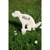 Esschert Fallen Fruits HB14 Dog Sign - White, 12.25" H