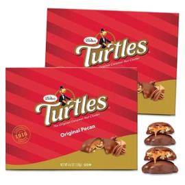 Milk Chocolate Pecan Caramel Nut Cluster Two (4.6 oz) Boxes | Crisp premium pecans & creamy caramel | Luscious milk chocolate | Perfect for Holidays, Birthdays Gift Snack | Gooey, Nutty Chocolate