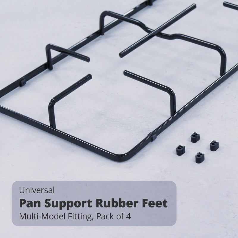 Gas Hob Pan Support Stand Rubber Feet Set (Pack of
