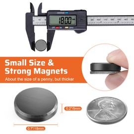 Anpro 120 Pcs Strong Ceramic Industrial Magnets Hobby Craft Magnets-11/16 Inch (18mm) Round Magnet Disc for Refrigerator Button DIY Cup Magnet Craft Hobbies, Science Projects & School Crafts