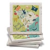 Thirstystone South Carolina Home State 4 Pack Tumbled Tile Stone