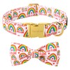 Unique style paws Pride Day Rainbow Dog Collar, Love is