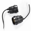 12PCS Waterproof Black Pigtail Lamp Holder Socket,E26/E27 Fully Sealed Rainproof
