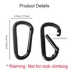 10 Pcs Heavy-Duty Carabiner, D-Shaped Spring Hook, Suitable for Camping,