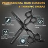 Professional Hair Cutting Scissors 6 Inch with Thinning Scissors for