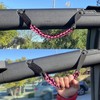 BESTAOO Roll Bar Grab Handles Paracord Grip Handle for Ford