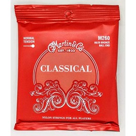 C.F. Martin Classical Guitar Bronze Wound Ball End Regular, .028 - .043, M-260