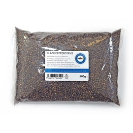 Entirely Ingredients Black Peppercorns 500g - Selected for Quality - Food Grade